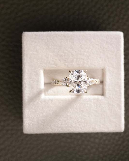 2 CT Asscher Lab Grown Diamond Solitaire Engagement Ring