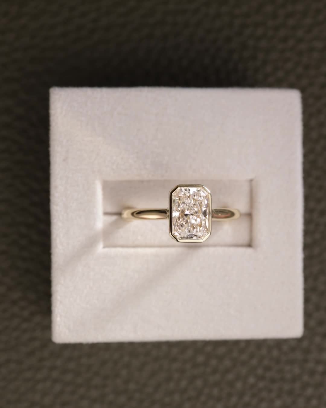 2 CT Asscher Lab Grown Diamond Solitaire Engagement Ring