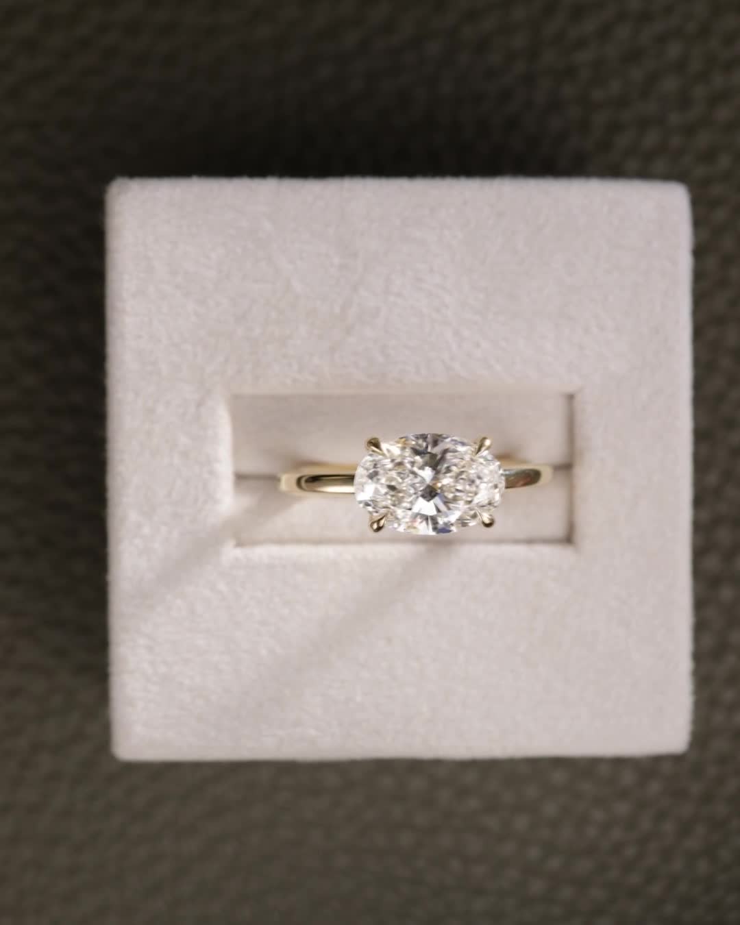 2 CT Asscher Lab Grown Diamond Solitaire Engagement Ring