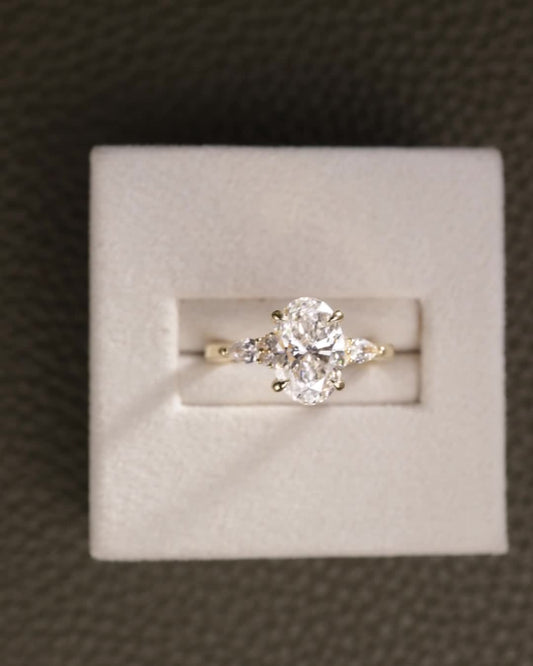 2 CT Asscher Lab Grown Diamond Solitaire Engagement Ring