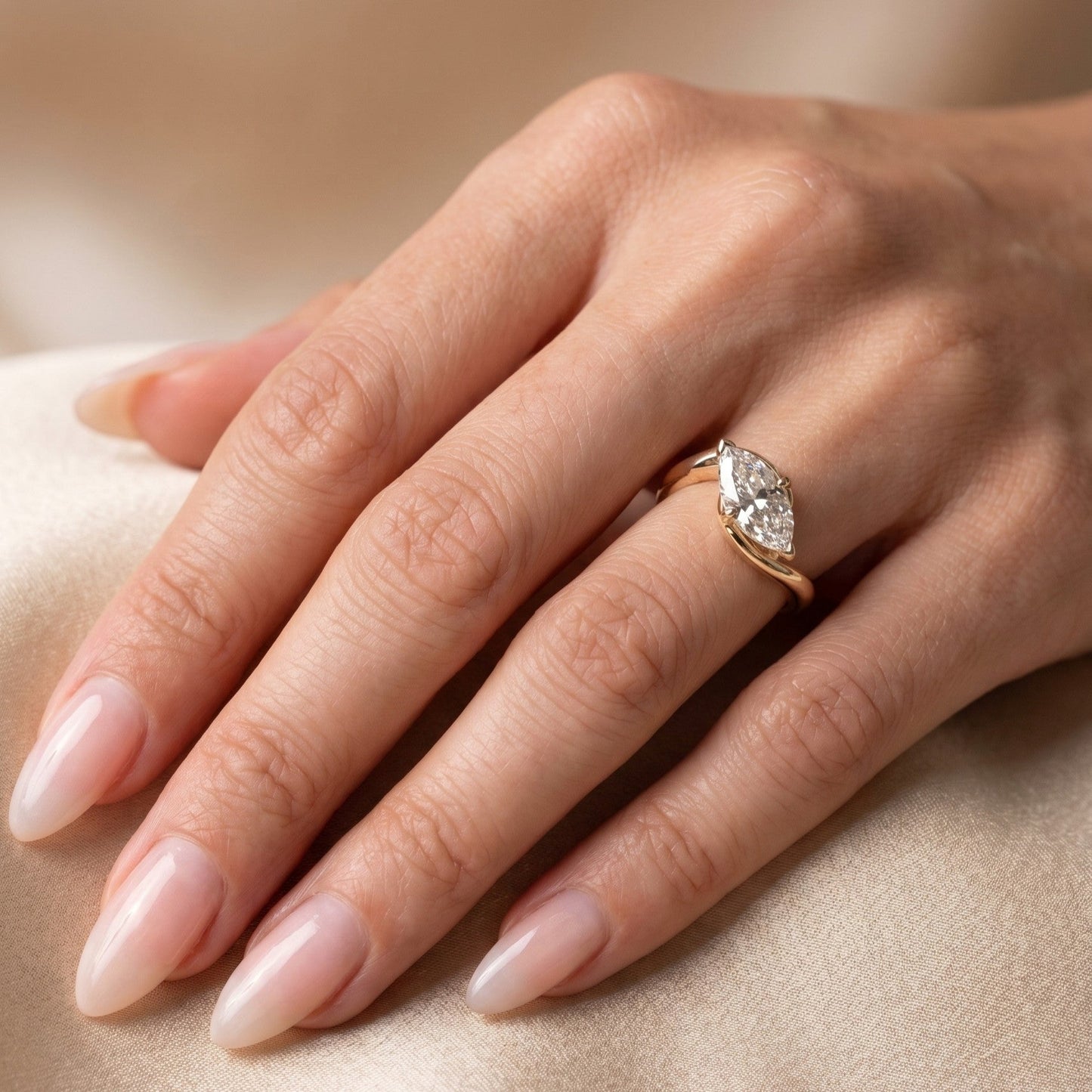 Oval Solitaire Engagement Ring – 2 CT Moissanite Diamond