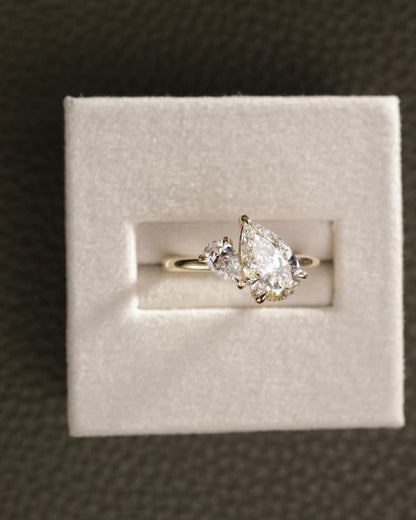 2 CT Asscher Lab Grown Diamond Solitaire Engagement Ring