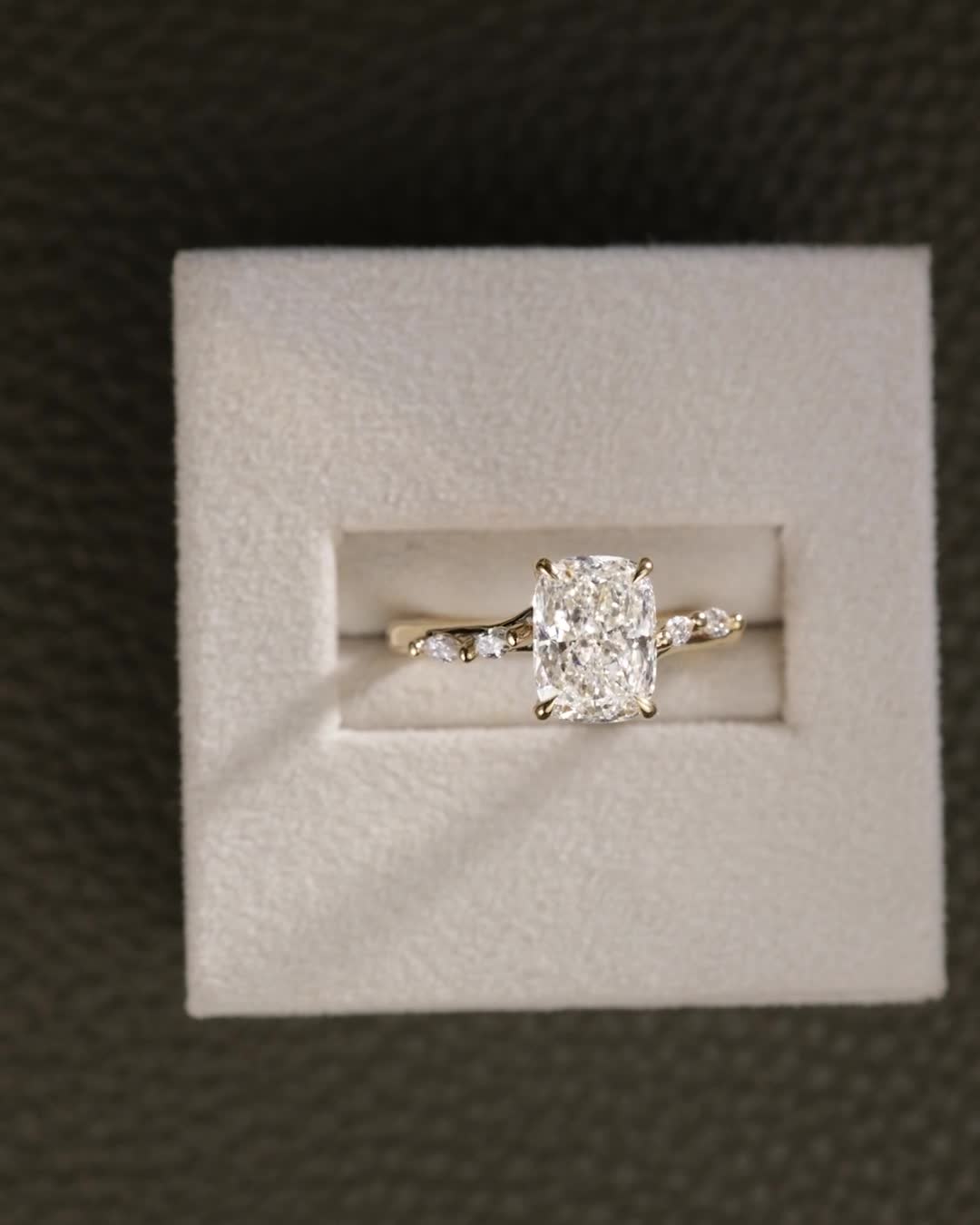 2 CT Asscher Lab Grown Diamond Solitaire Engagement Ring
