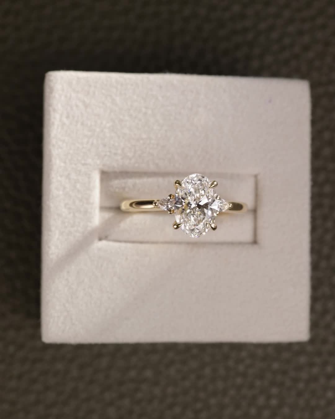 2 CT Asscher Lab Grown Diamond Solitaire Engagement Ring