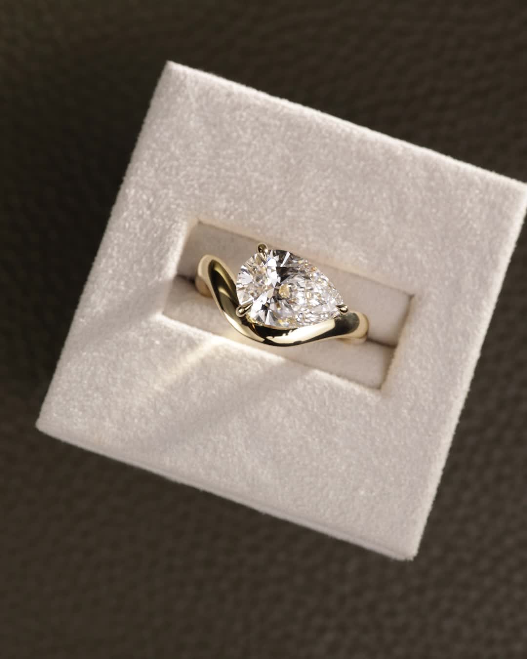 2 CT Asscher Lab Grown Diamond Solitaire Engagement Ring