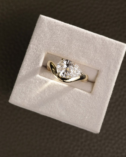 2 CT Asscher Lab Grown Diamond Solitaire Engagement Ring