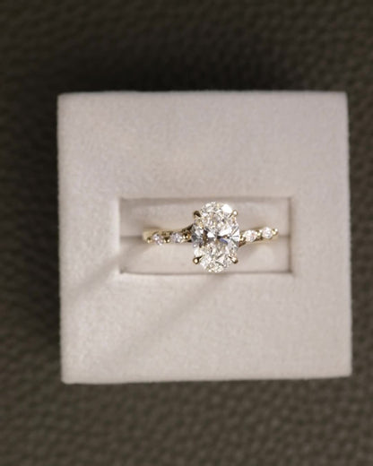 2 CT Asscher Lab Grown Diamond Solitaire Engagement Ring