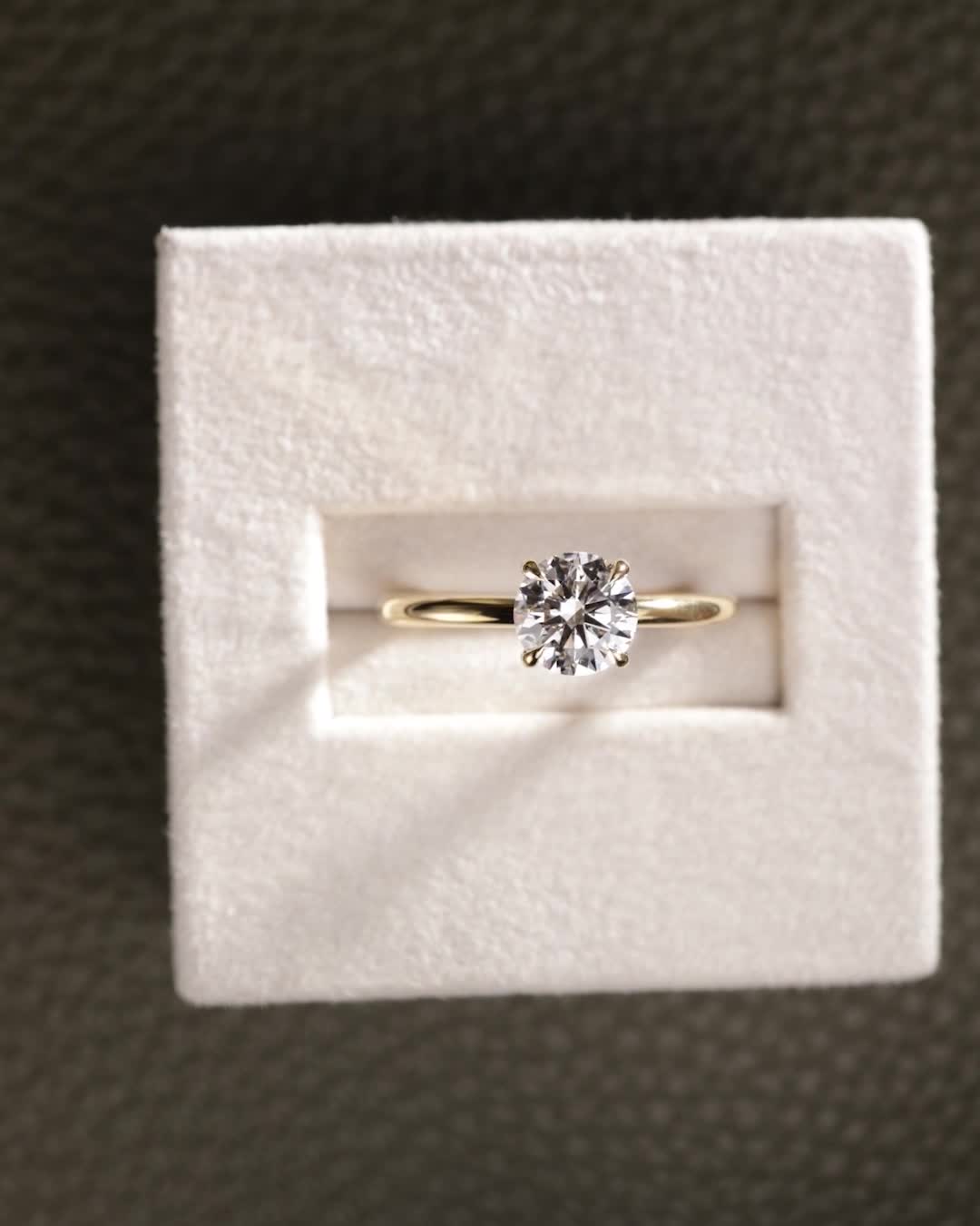 2 CT Asscher Lab Grown Diamond Solitaire Engagement Ring