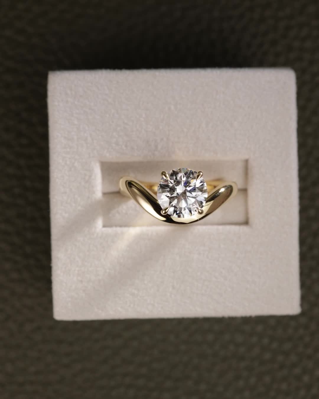 2 CT Asscher Lab Grown Diamond Solitaire Engagement Ring