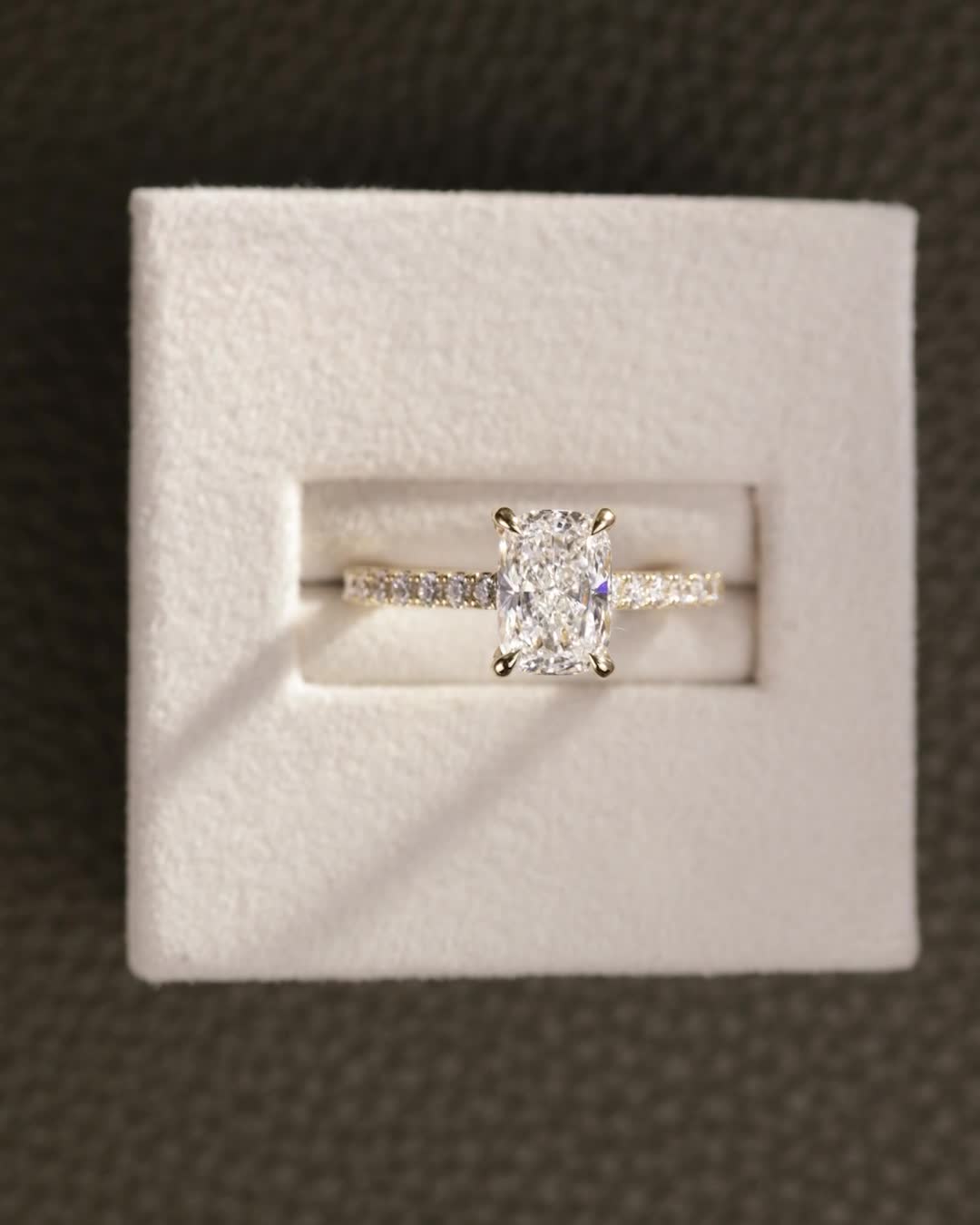 2 CT Asscher Lab Grown Diamond Solitaire Engagement Ring