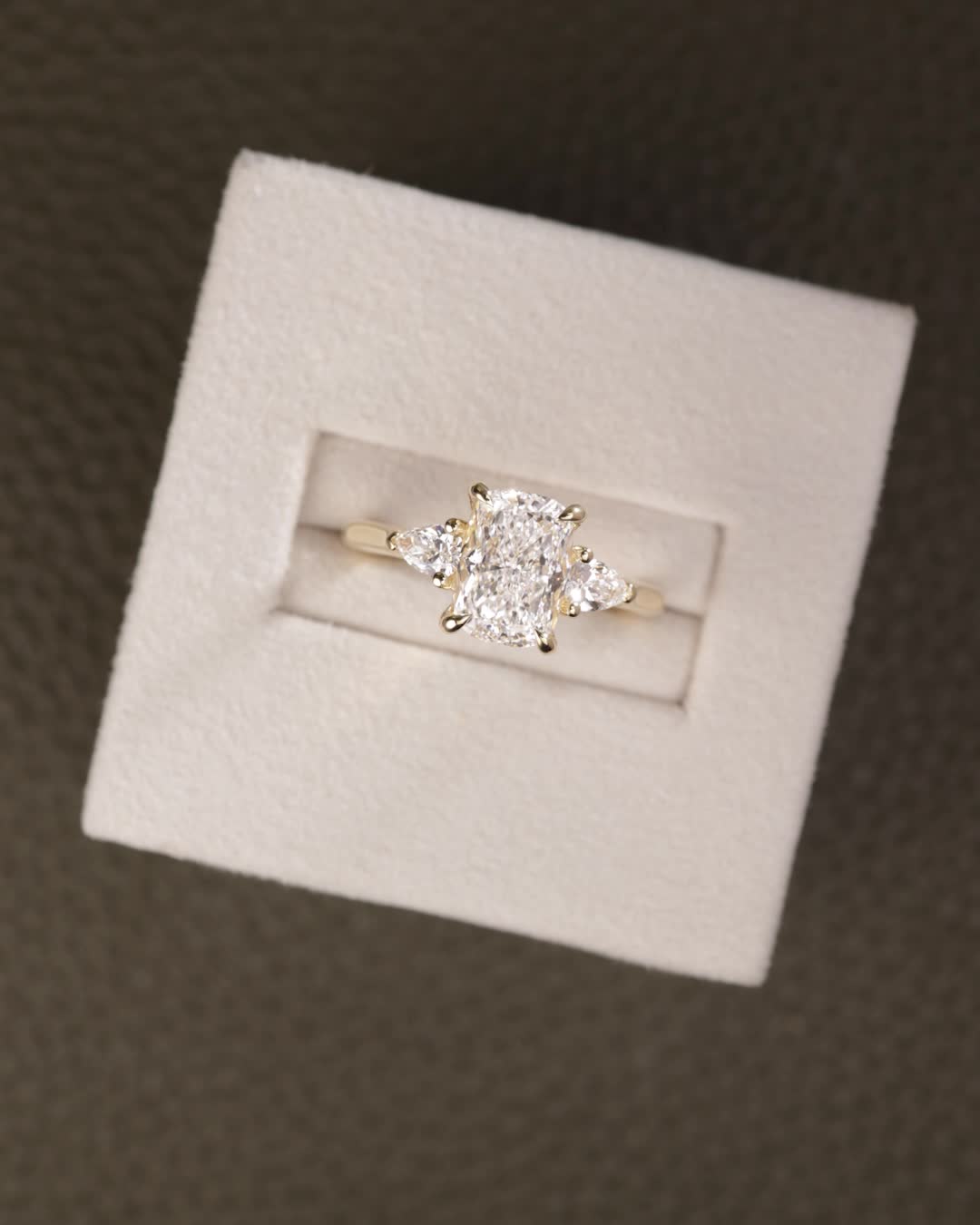 2 CT Asscher Lab Grown Diamond Solitaire Engagement Ring