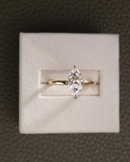 2 CT Asscher Lab Grown Diamond Solitaire Engagement Ring