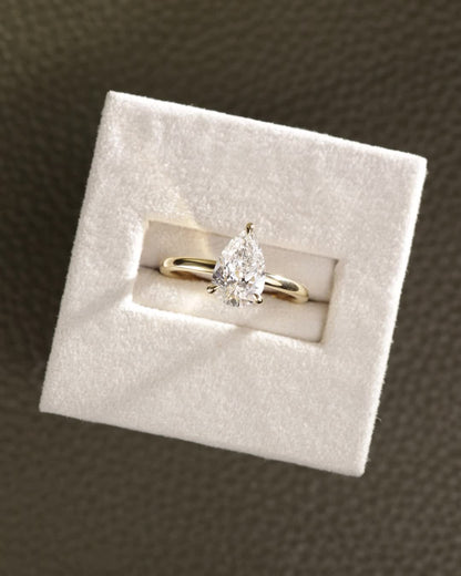 2 CT Asscher Lab Grown Diamond Solitaire Engagement Ring