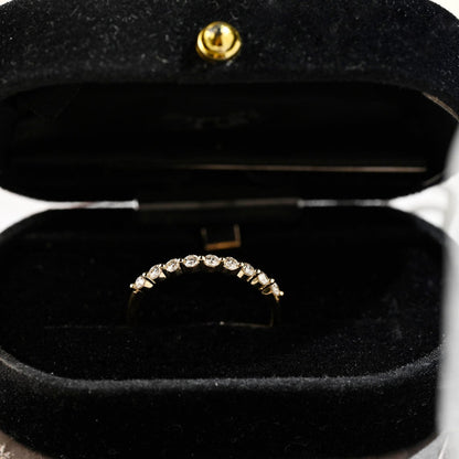 0.3 TCW Round Cut Moissanite Bridal Wedding Band 2