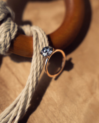 1.60 CT Round Cut Moissanite Engagement Ring With Hidden Halo Setting