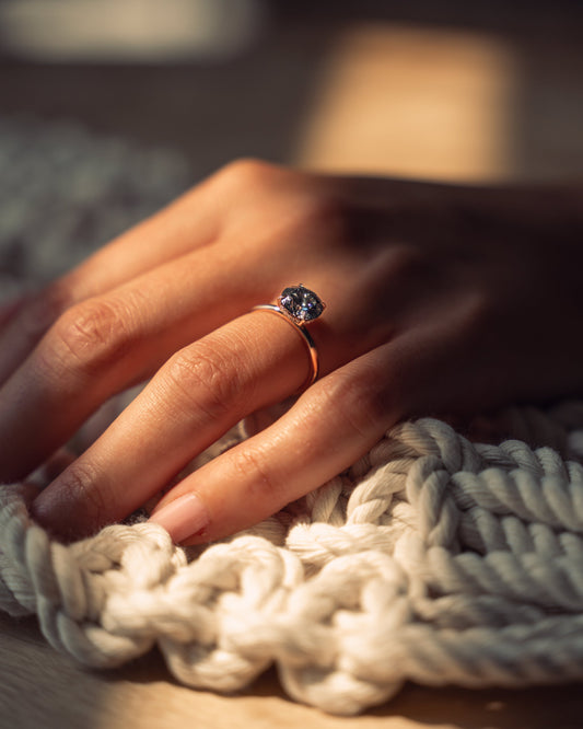 1.60 CT Round Cut Moissanite Engagement Ring With Hidden Halo Setting