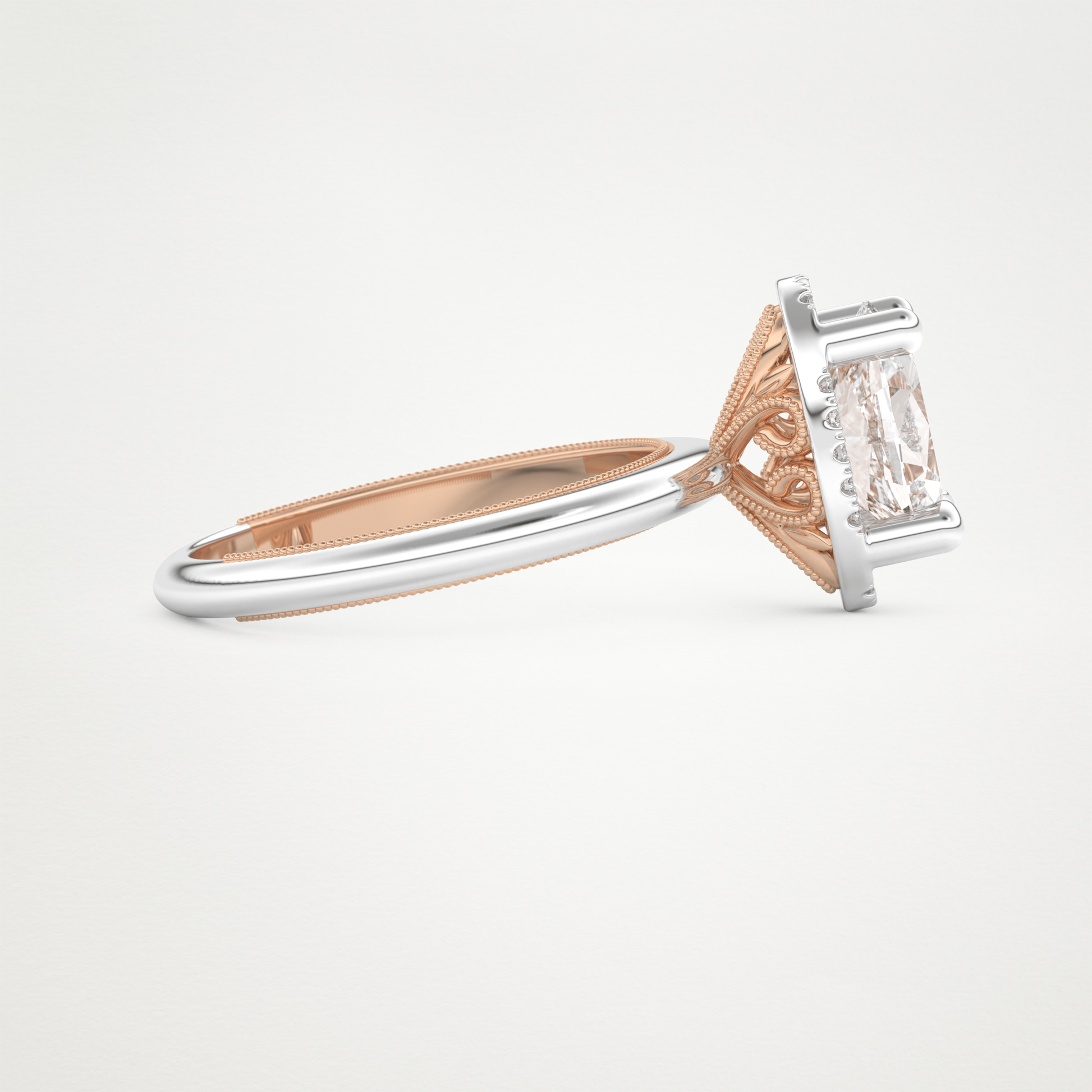Oval Cut Moissanite Halo Engagement Ring – 1.5 CT Lab-Created Brilliance in 10K/14K/18K Gold