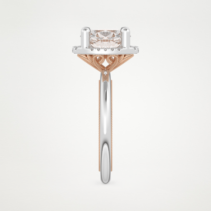 Oval Cut Moissanite Halo Engagement Ring – 1.5 CT Lab-Created Brilliance in 10K/14K/18K Gold