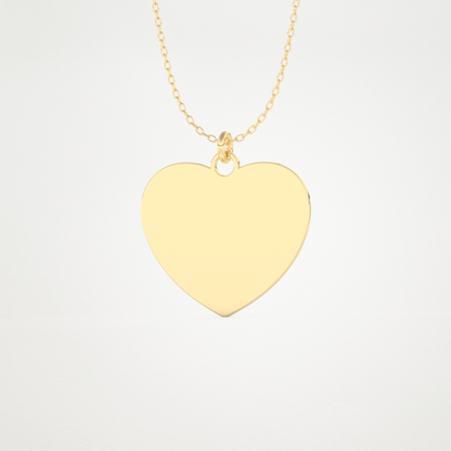 Custom Personalized Fingerprint Pendant Necklace – 14K/18K Gold & 925 Silver 9