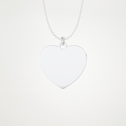 Custom Personalized Fingerprint Pendant Necklace – 14K/18K Gold & 925 Silver 4