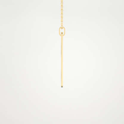 Custom Photo & Name Pendant Necklace – 14K/18K Gold & 925 Silver 8