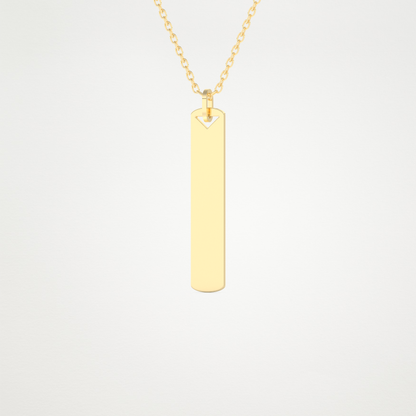 Custom Photo & Name Pendant Necklace – 14K/18K Gold & 925 Silver 9