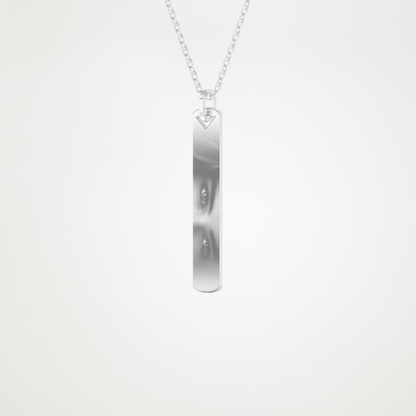 Custom Photo & Name Pendant Necklace – 14K/18K Gold & 925 Silver 2