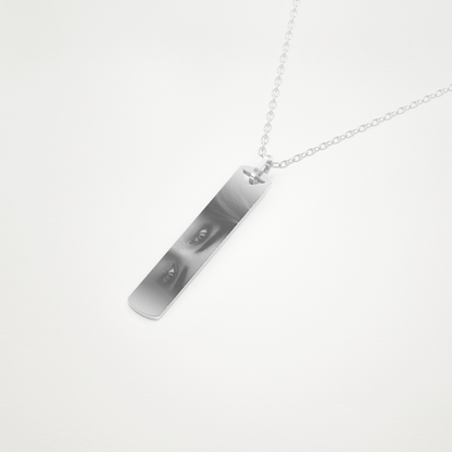Custom Photo & Name Pendant Necklace – 14K/18K Gold & 925 Silver 5