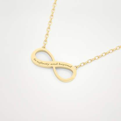 Custom Infinity Pendant Necklace – 14K/18K Gold & 925 Silver 10