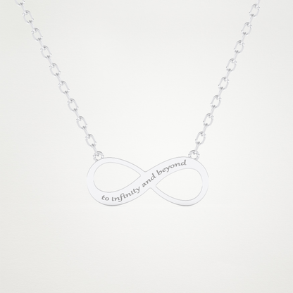 Custom Infinity Pendant Necklace – 14K/18K Gold & 925 Silver 1