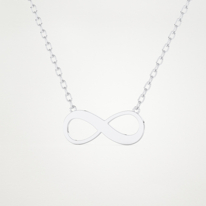 Custom Infinity Pendant Necklace – 14K/18K Gold & 925 Silver 4