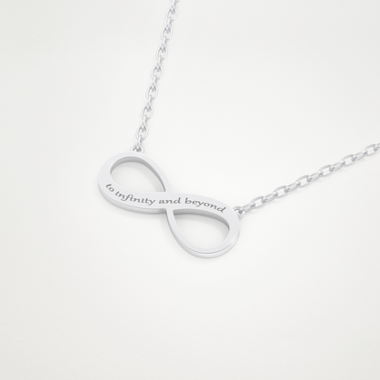 Custom Infinity Pendant Necklace – 14K/18K Gold & 925 Silver 5