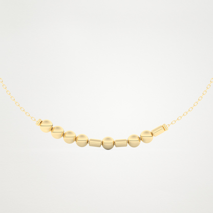 Custom Morse Code Bracelet– 14K/18K Gold & 925 Silver 11