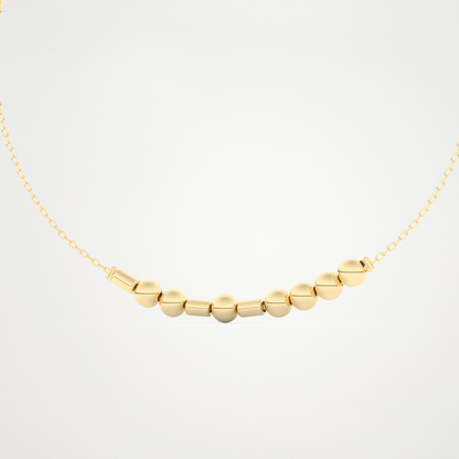 Custom Morse Code Bracelet– 14K/18K Gold & 925 Silver 14