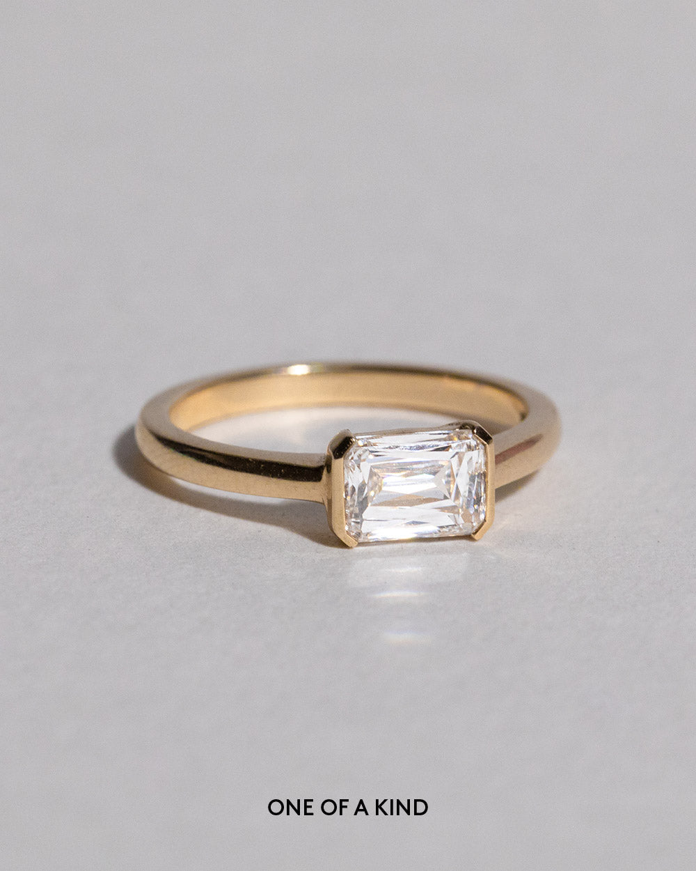 Marquise Shaped Three Stone Lab Grown Diamond Engagement Ring