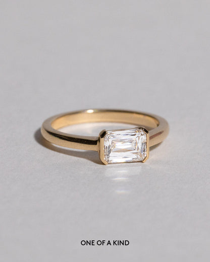 Marquise Shaped Three Stone Lab Grown Diamond Engagement Ring