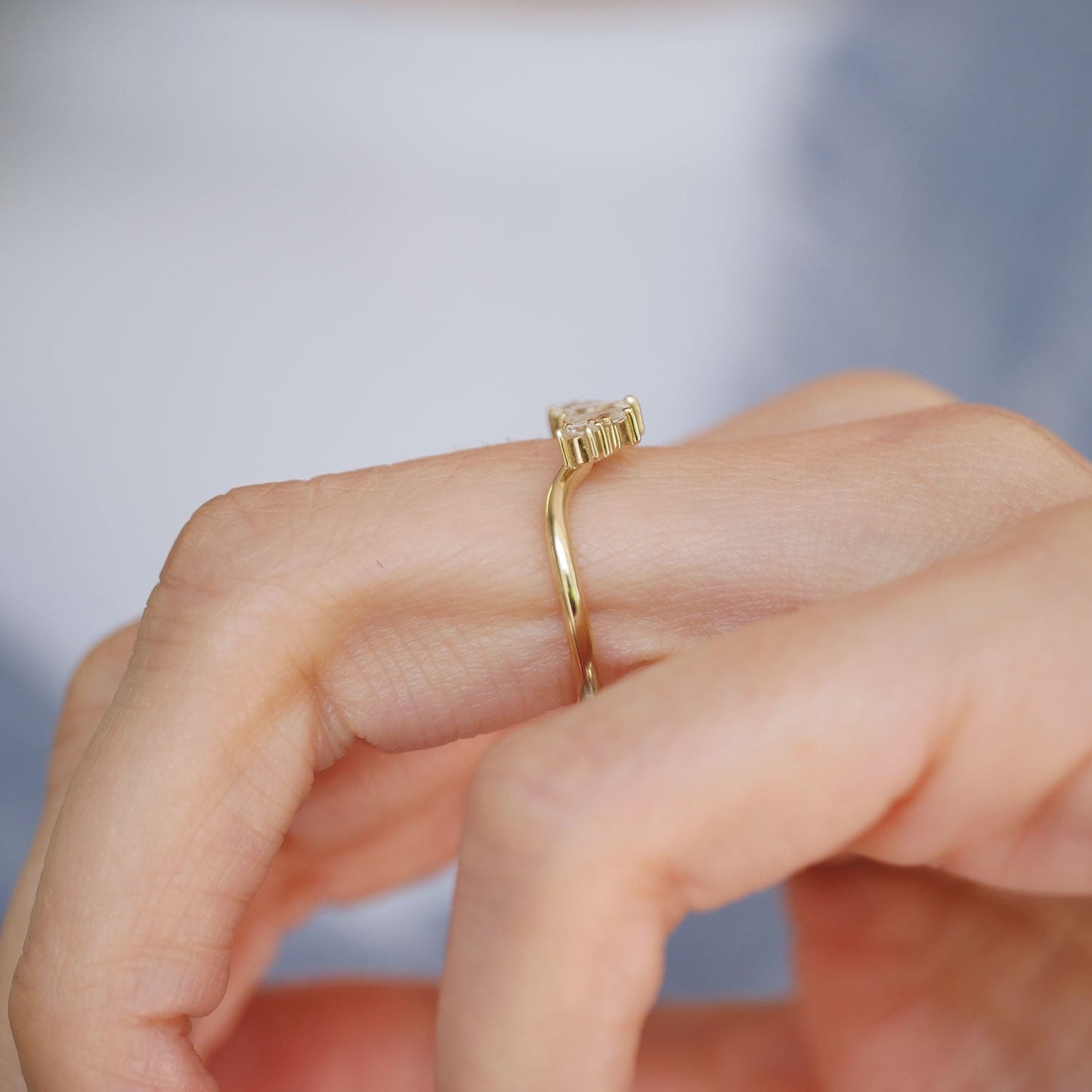 0.25 TCW Round Shaped Half Eternity Lab Grown Diamond Wedding Band