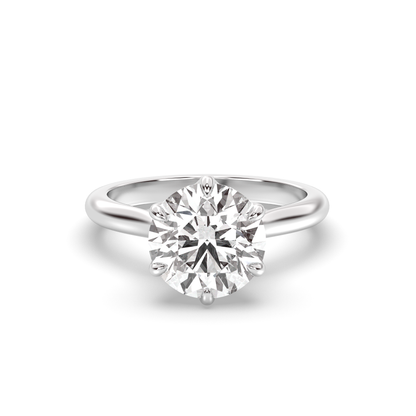 Marquise Shaped Three Stone Lab Grown Diamond Engagement Ring
