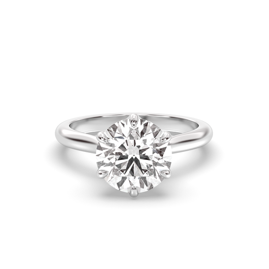Marquise Shaped Three Stone Lab Grown Diamond Engagement Ring