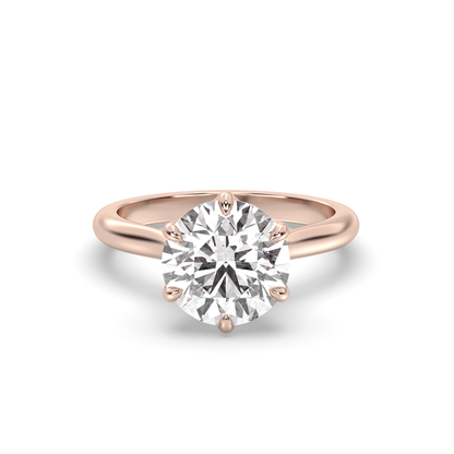 Marquise Shaped Three Stone Lab Grown Diamond Engagement Ring