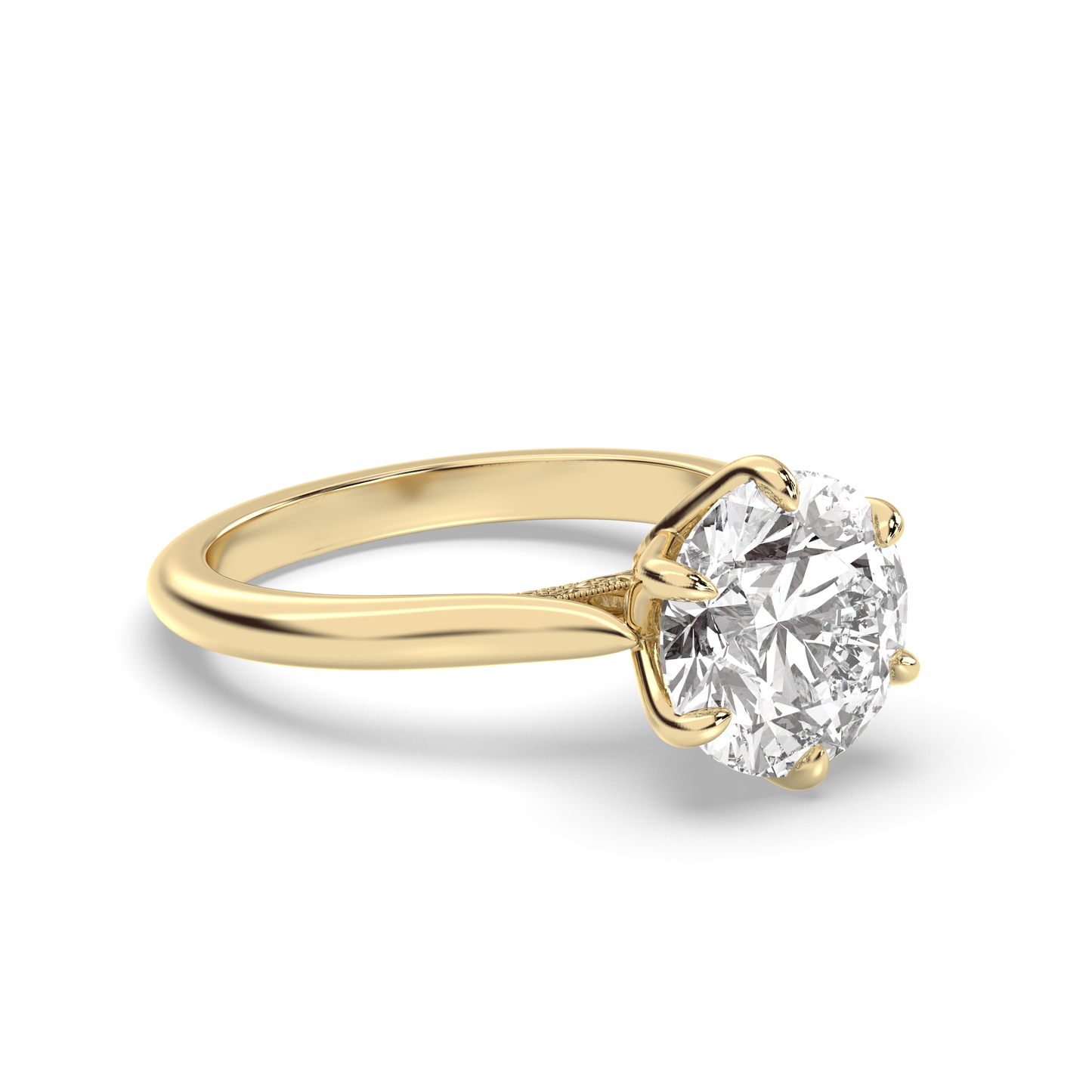 Marquise Shaped Three Stone Lab Grown Diamond Engagement Ring