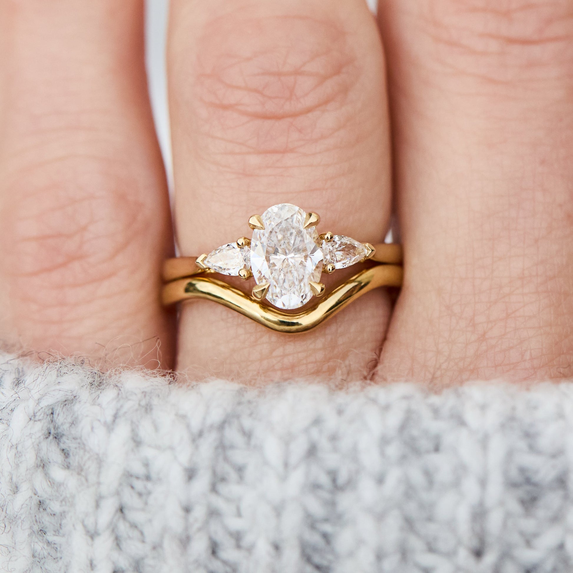 0.25 TCW Round Shaped Half Eternity Lab Grown Diamond Wedding Band