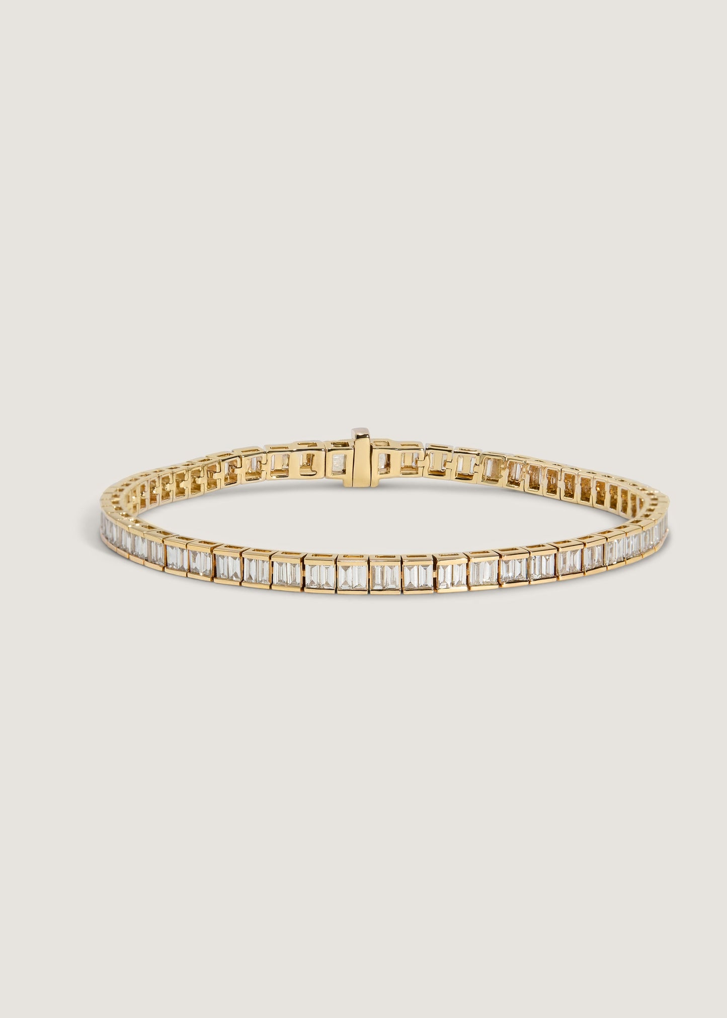 4 TCW Baguette Stones Moissanite Diamond Tennis Bracelet