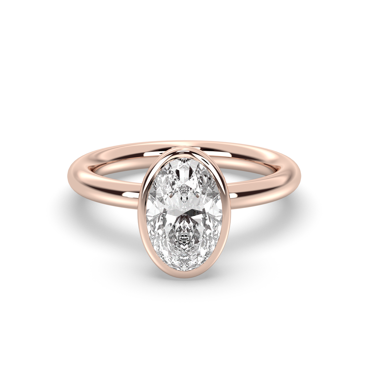 Marquise Shaped Three Stone Lab Grown Diamond Engagement Ring