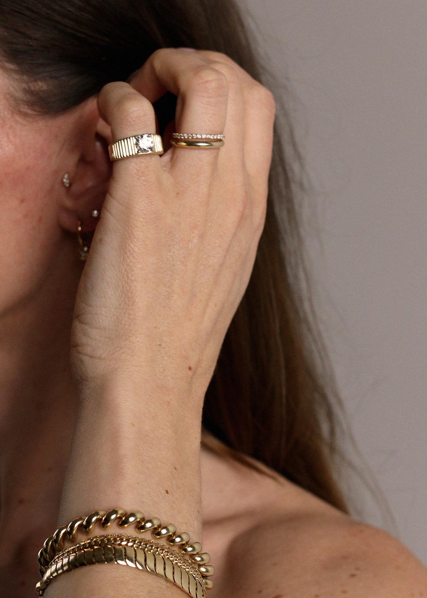 0.25 TCW Round Shaped Half Eternity Lab Grown Diamond Wedding Band