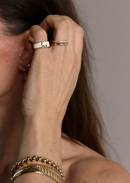 0.25 TCW Round Shaped Half Eternity Lab Grown Diamond Wedding Band