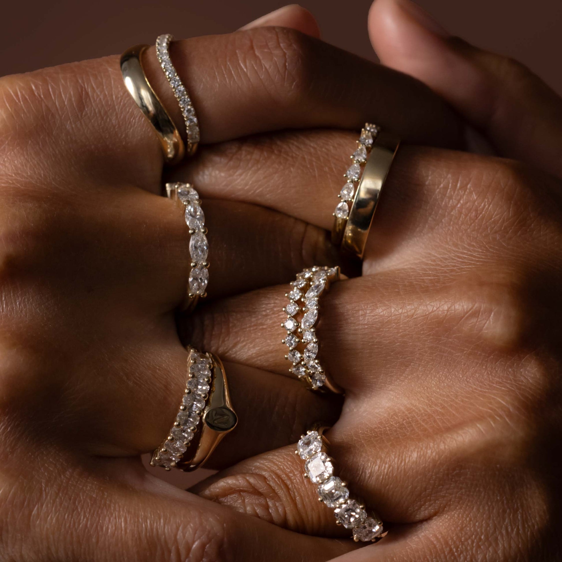 0.25 TCW Round Shaped Half Eternity Lab Grown Diamond Wedding Band