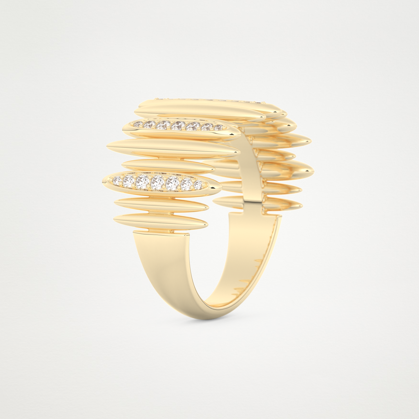 0.29 CT Round Moissanite Wedding Band  – Solid Gold Elegant and Timeless Design