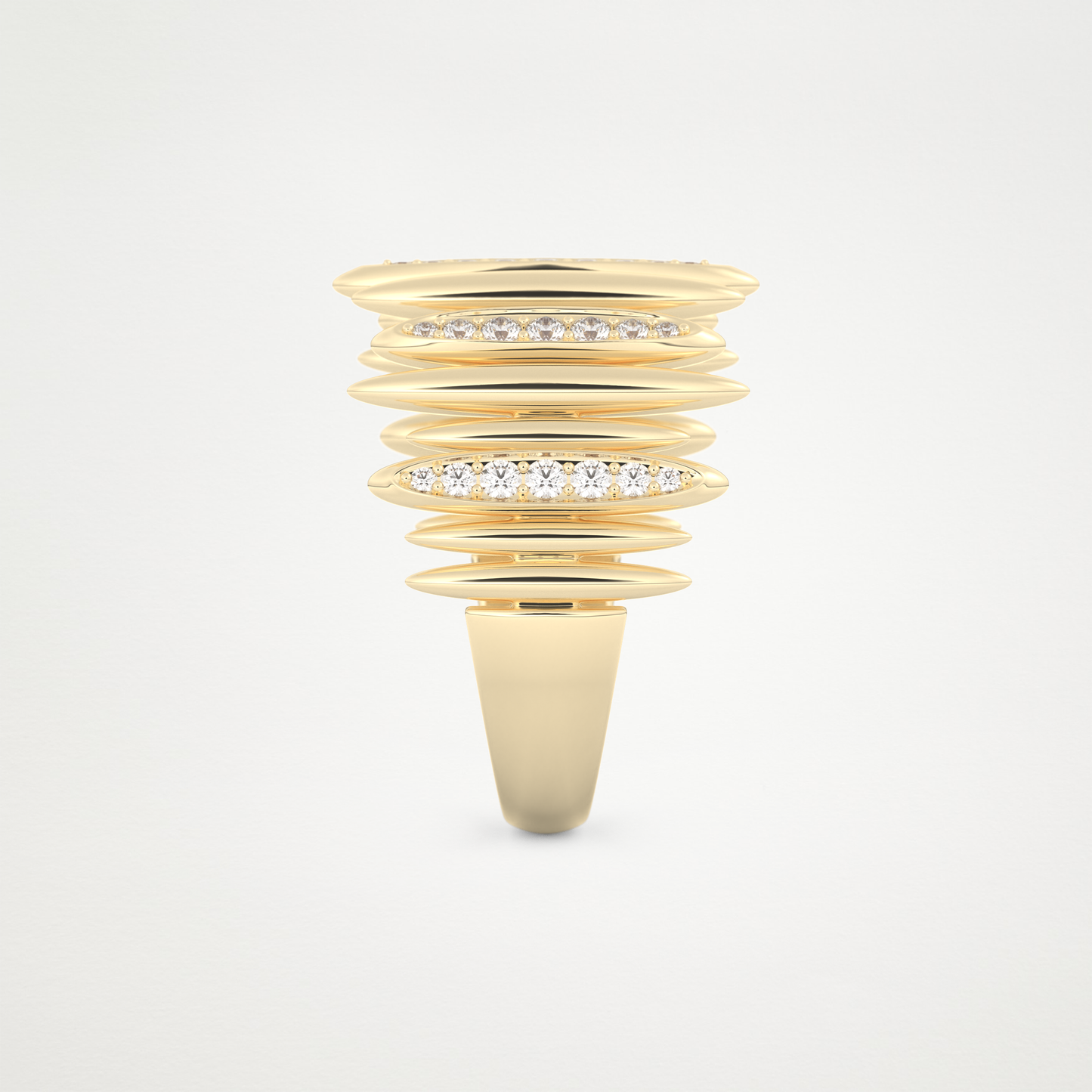 0.29 CT Round Moissanite Wedding Band  – Solid Gold Elegant and Timeless Design