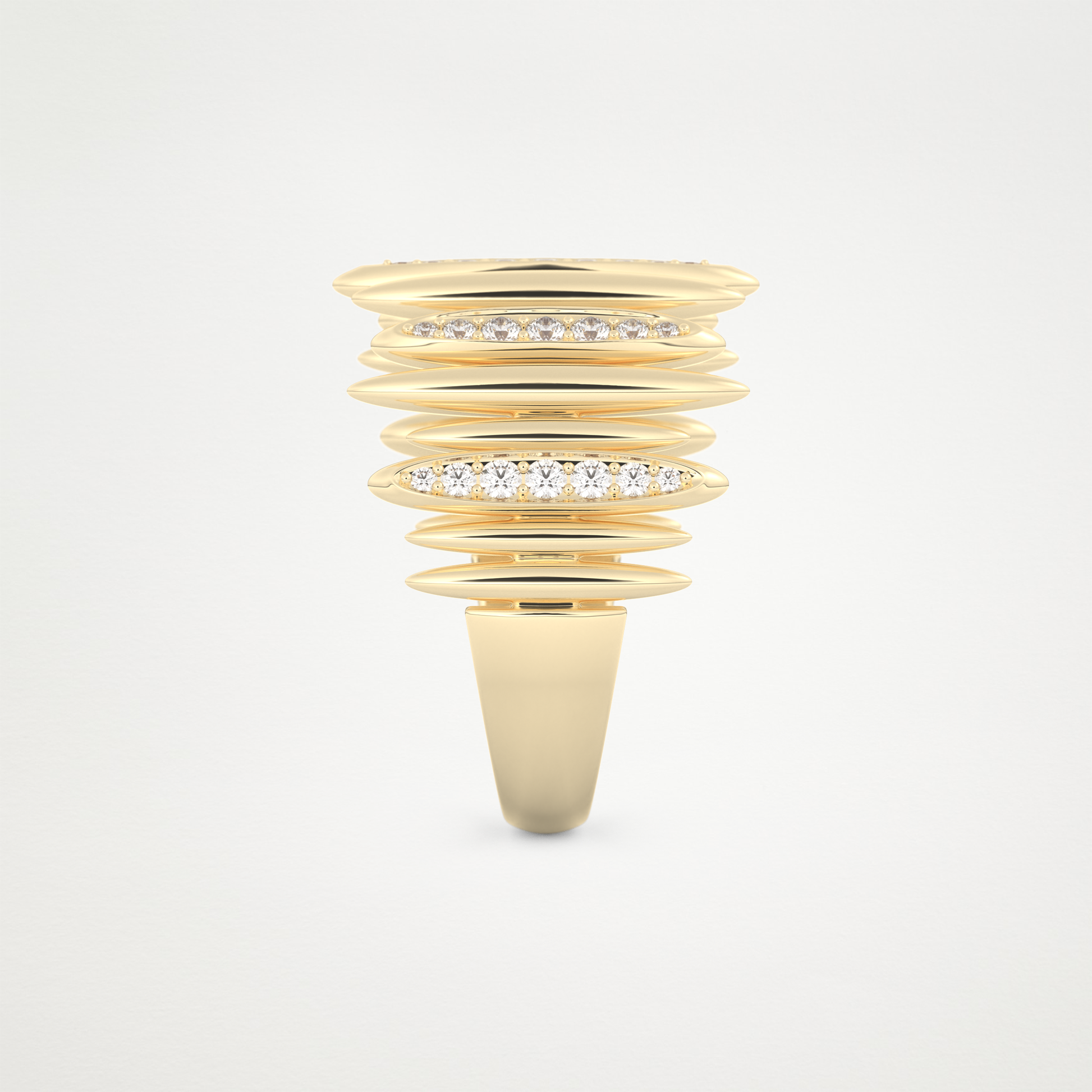 0.29 CT Round Moissanite Wedding Band  – Solid Gold Elegant and Timeless Design